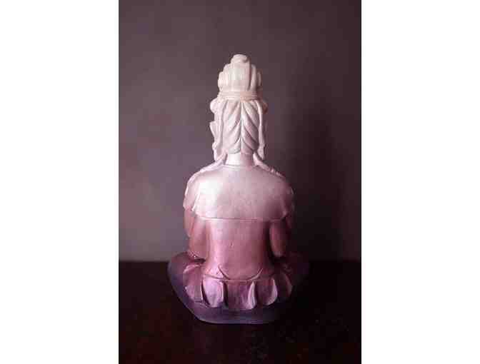 Handy and Marvelous: Lustrous Plum Ombre Kwan Yin Statue