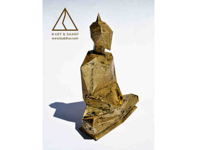 Daniele Presta/art and sharp: Golden Vintage 3D Printed 'Buddha V' Sculpture