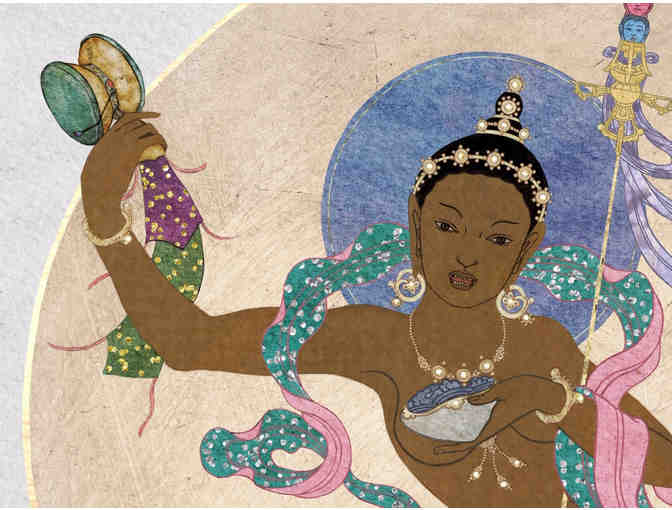 Lasha Mutual: 'Wisdom Dakini' Fine Art Print