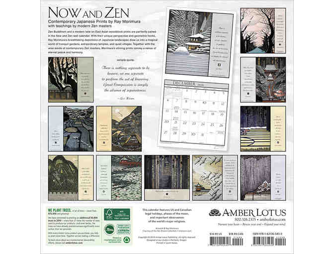 Amber Lotus Publishing: Now and Zen 2020 Wall Calendar
