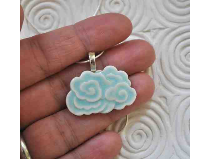 Lion's Roar Store: Porcelain Dragon Cloud Pendant Necklace