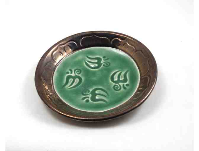 De Baun Fine Ceramics:  Aum Lotus Offering Handmade Ceramic Bowl Handmade