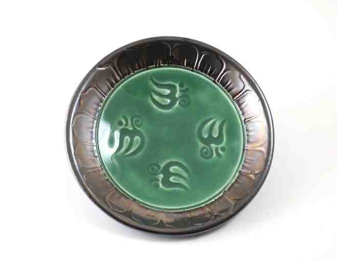 De Baun Fine Ceramics:  Aum Lotus Offering Handmade Ceramic Bowl Handmade