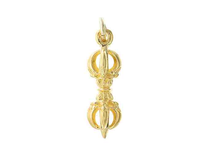 Great Eastern Sun Store: Five-Prong Dorje Pendant in Choice of Gold, Silver, or Black