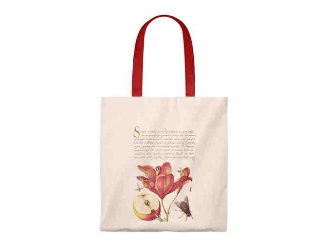 Particular Press: Vintage Calligraphy, Lilly, & Apple Tote Bag