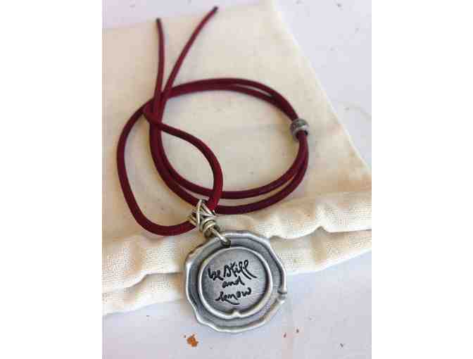 Lion's Roar Store: Thich Nhat Hanh-Inspired 'Be still and know' Necklace