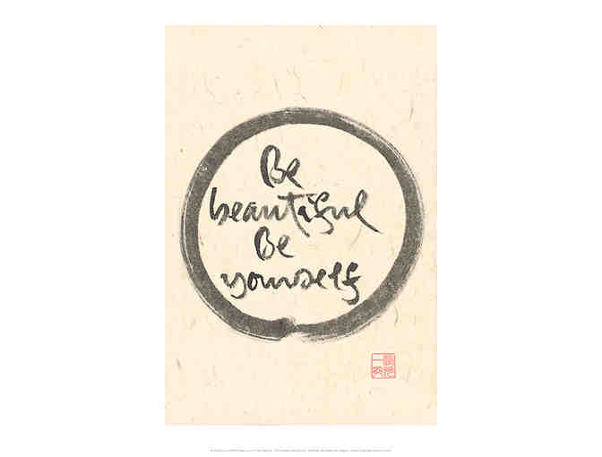Lion's Roar Store: Thich Nhat Hanh 'Be beautiful Be yourself' Fine Art Print, Large