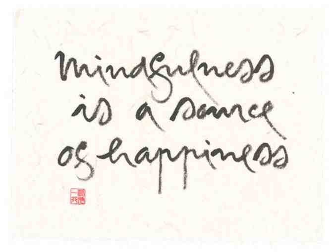 Lion's Roar Store: Thich Nhat Hanh 'Mindfulness is a source of happiness' Fine Art Print