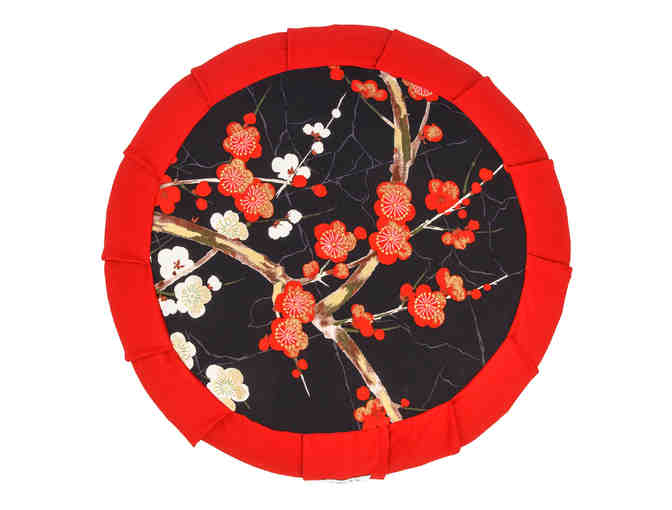 Dakini Meditative: 'Cherry Blossom' Motif Adult Zafu Meditation Cushion