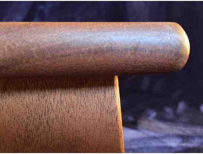 TheZenOgre: Mahogany Meditation Bench with Folding Rounded Legs