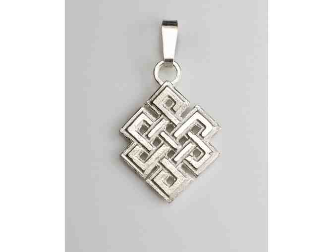 Simon Day Jewelry: Knot of Eternity Pendant in Sterling Silver