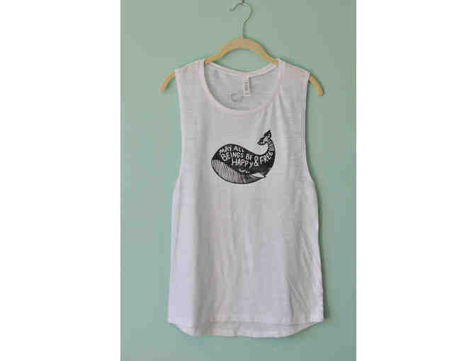 Hippie Baby Co.: 'Mantra Whale' Women's Muscle Tank