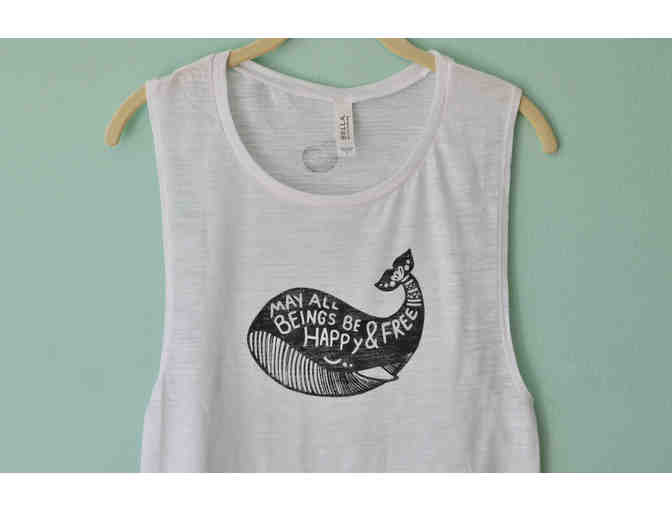 Hippie Baby Co.: 'Mantra Whale' Women's Muscle Tank