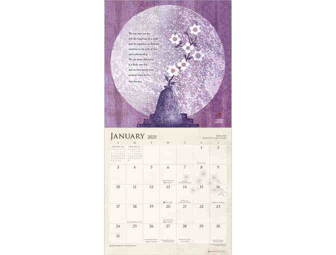 Amber Lotus Publishing: Thich Nhat Hanh 2021 Wall Calendar