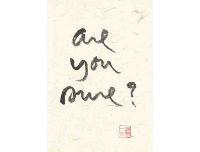 Lion's Roar Store: Thich Nhat Hanh 'Are you sure?' Fine Art Print, Large