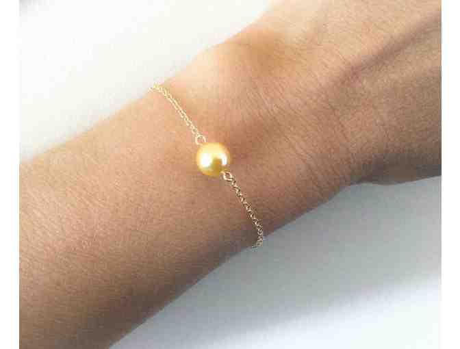 Chakra Gifts by Eve: Akoya Pearl Bracelet with 14K Gold-Filled Chain