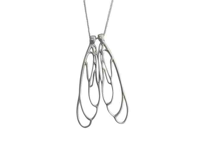 Dorothee Rosen Designer Goldsmith: Double Wing Dragonfly Necklace in Sterling Silver