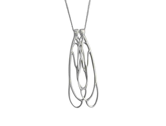 Dorothee Rosen Designer Goldsmith: Double Wing Dragonfly Necklace in Sterling Silver