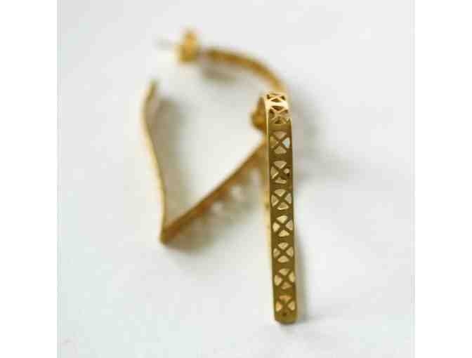 LILA: Vishnu Chakra Earrings in Gold Vermeil