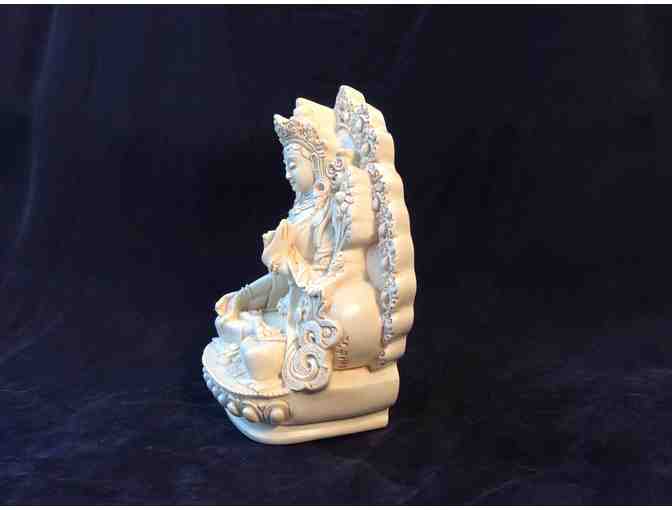 InspiredSculpture: Set of Three Statues: Buddha Shakyamuni, Kuan Yin, and White Tara