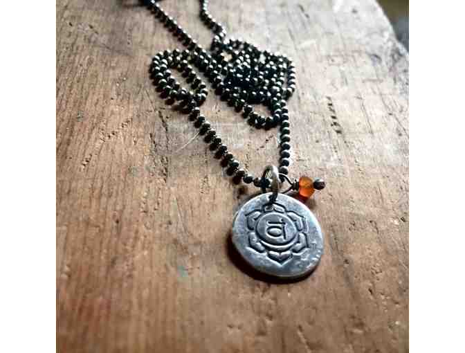 mary jane dodd: Matte Recycled Sterling Chakra Necklace