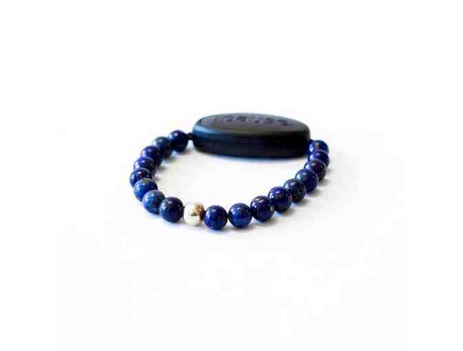 meaning to pause: Vibrating 'Pause' Bracelet in Lapis Lazuli