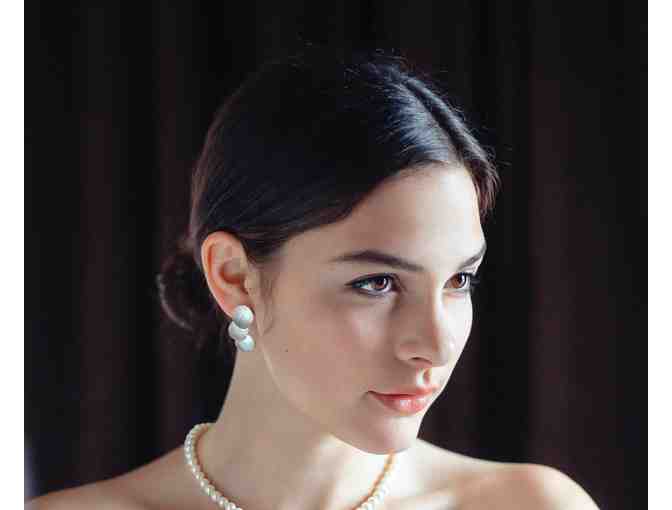 Dorothee Rosen Designer Goldsmith: Sterling Silver "MoonShell Three" Earrings - Photo 2