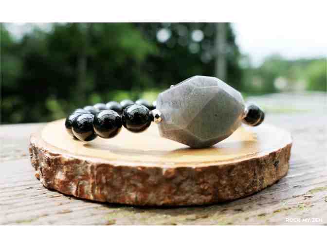 RockMyZen: Labradorite and Black Tourmaline Bracelet