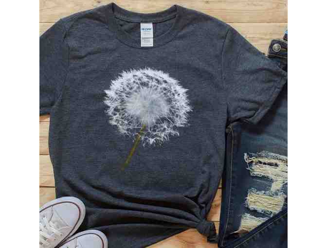 CrystalLakeDesignCo: Dandelion Cotton T in Bidder's Choice of Size and Color