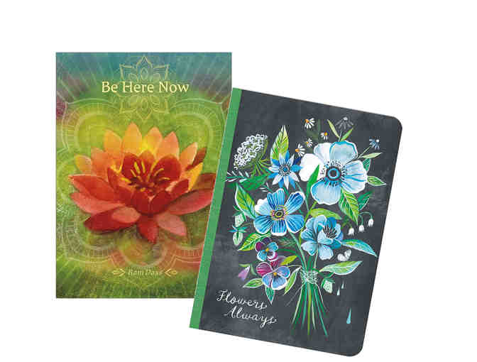 Amber Lotus Publishing: Set of Six 'Be Here Now' Greeting Cards & Travel Journal
