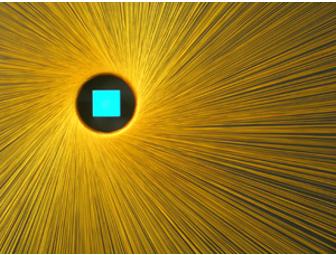 Jeff Richards: Gold and Blue Mandala original