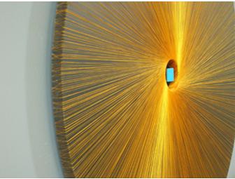 Jeff Richards: Gold and Blue Mandala original