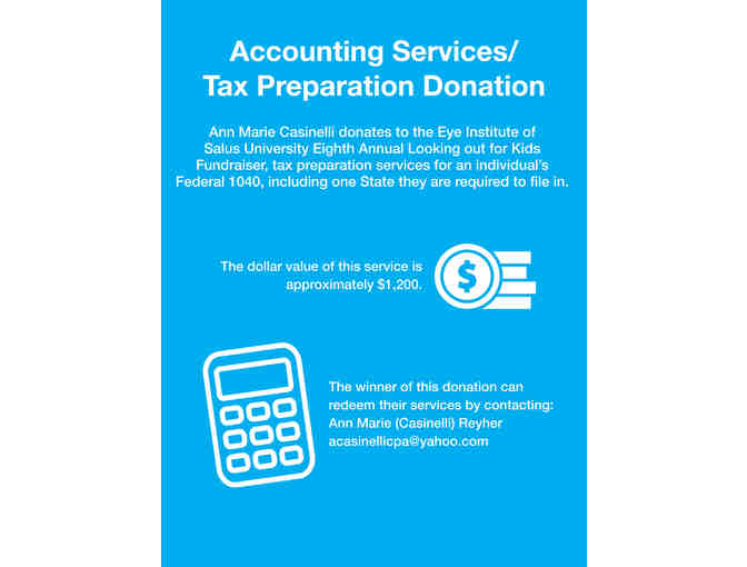 Accounting Services/Tax Preparation Donation