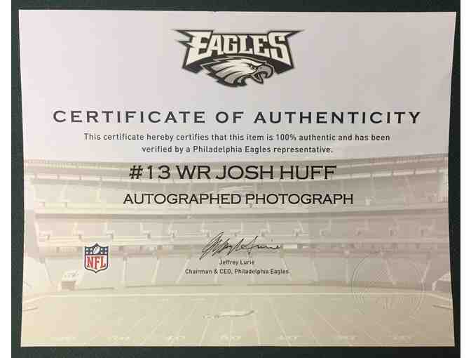 Josh Huff- Philadelphia Eagles Wide Receiver- Autographed 8 x 10 Photograph