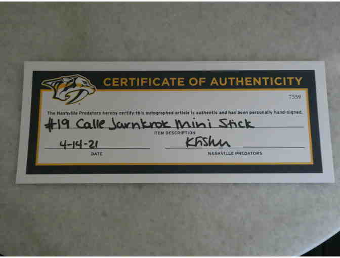 Preds Autographed Mini Hockey Stick Set