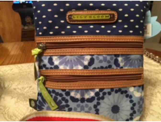 Lily Bloom Sahara-Denim Eva Multi Section Mini Crossbody Handbag