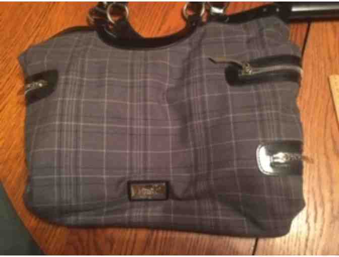 Beijo Couture Plaid top handle bag