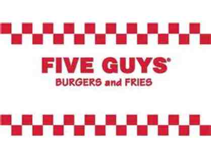 Five Guys Burgers and Fries Gift Cards