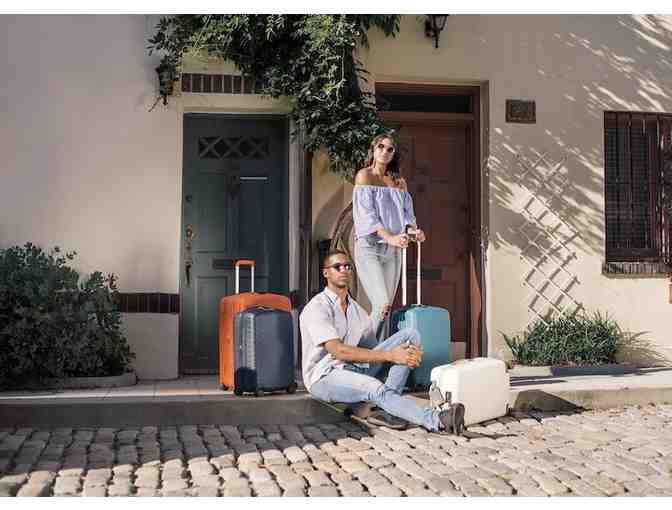 Luggage from OOO Traveling, 26' Expandable Medium Spinner in Teal!