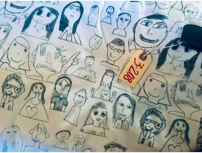 3-208 Class Project:  Self-Portrait Reading Bean Bag