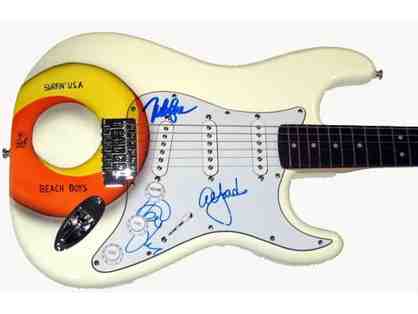 Beach Boys Airbrushed Signed Guitar UACC RD COA x3 AFTAL