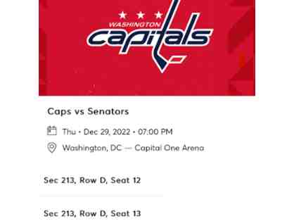 Washington Capitals vs Ottawa Senators