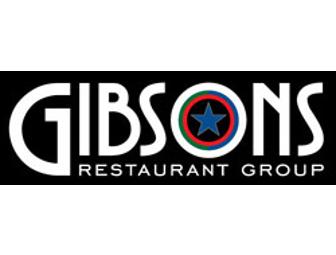 Gibsons Restaurant Group Gift Certificate