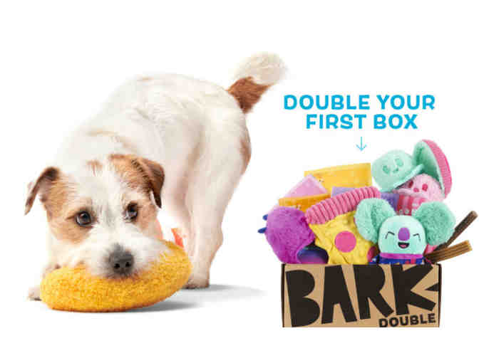 Dog treats and a 1 month gift certificate to BarkBox