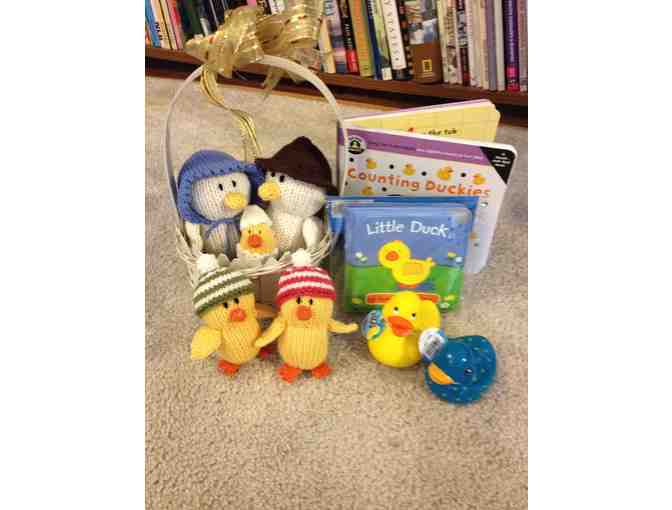 Baby Gift Basket of Duckies