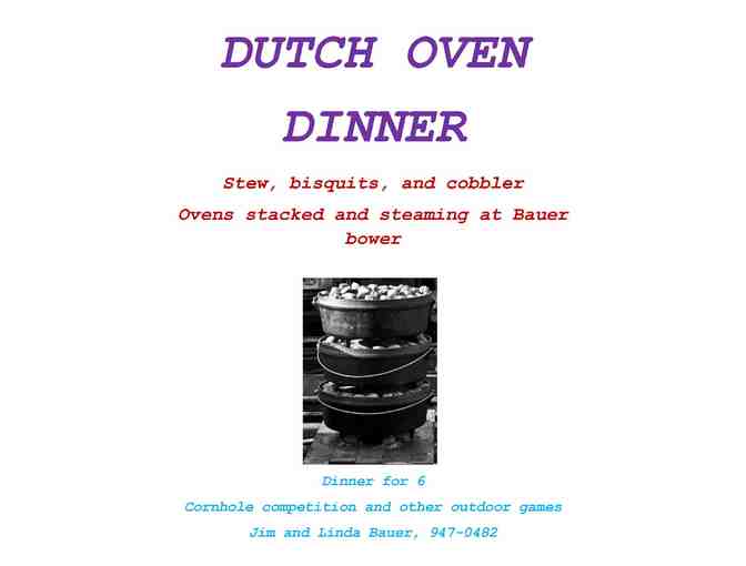 Dutch Oven Dinner and Yard Party