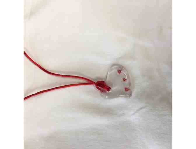 Handmade Heart Necklace with Hearts