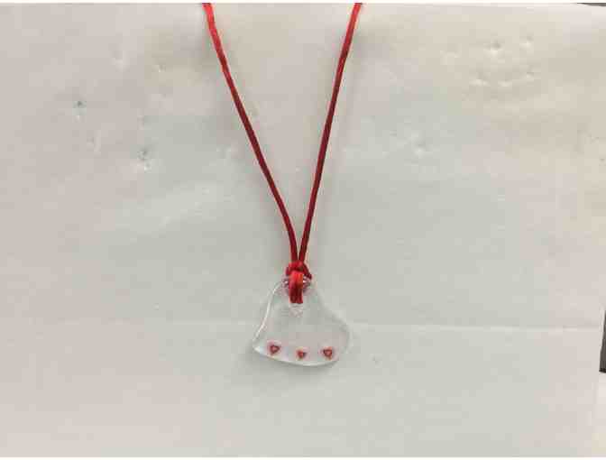Handmade Heart Necklace with Hearts
