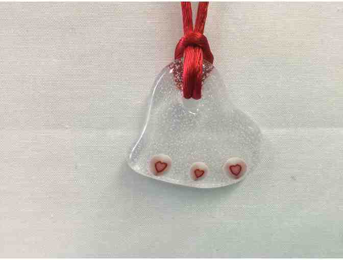 Handmade Heart Necklace with Hearts