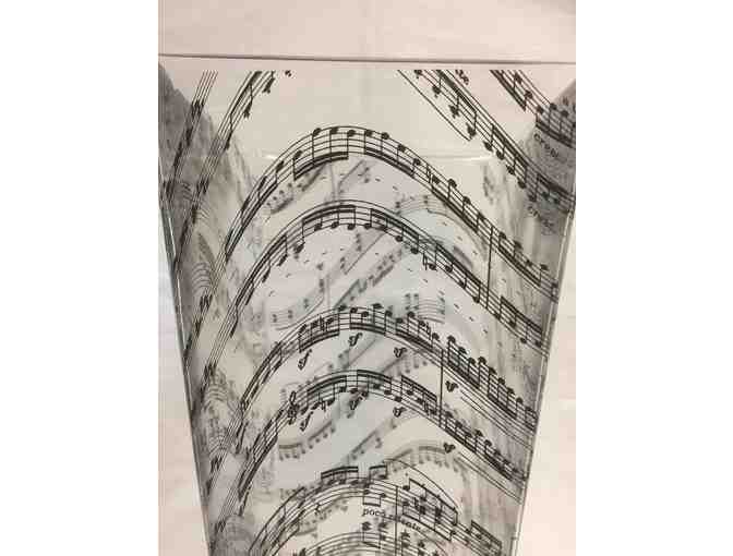 Music Motif Flower Vase